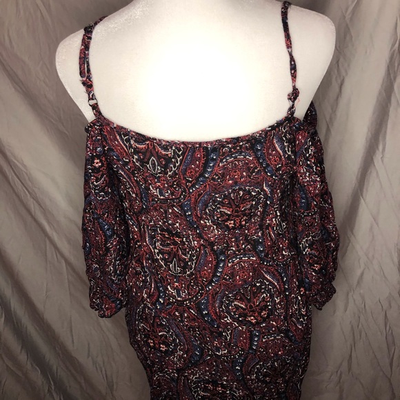 Paisley print off the shoulder dress! - Picture 3 of 4